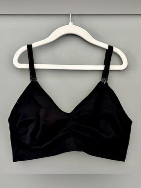 Motherhood Black Clip-Down Nursing Bra